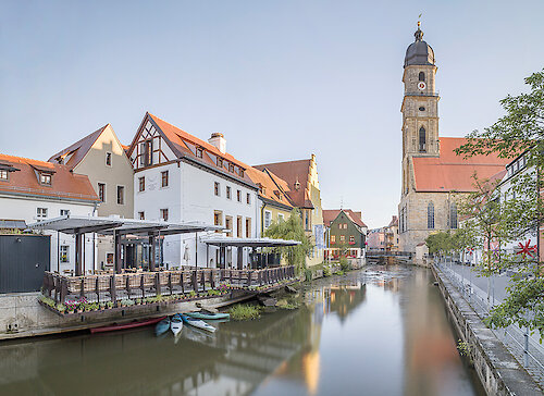 Das Bootshaus in der Amberger Altstadt